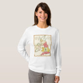 T-shirt Îles simples des Anglais de carte (Devant entier)