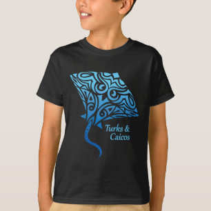 T-shirt Îles Turques-et-Caïques Stingray Garçons Filles Va