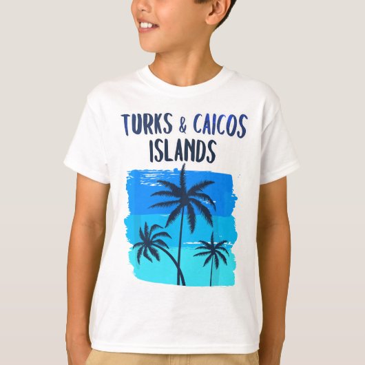 T-shirt Îles Turques Et Caïques Vacances Souvenir Graphiqu (Devant)