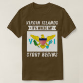 T-shirt Îles Vierges (Design devant)