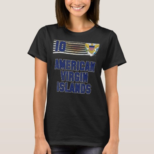 T-shirt Îles Vierges américaines (Devant)