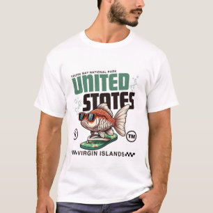 T-shirt Îles Vierges des États-Unis : Bay park