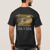 T-shirt Illégal est illégal (Dos)