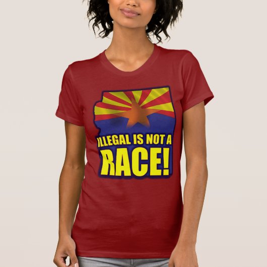 T-shirt Illégale n'est pas une course (Devant)