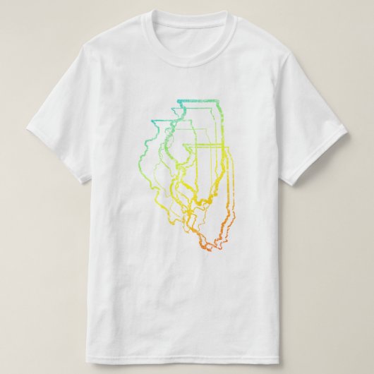 T-shirt illinois chill blur (Design devant)