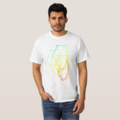 T-shirt illinois chill blur (Devant entier)