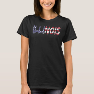 T-shirt Illinois États-Unis Amérique États-Unis États-Unis