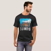 T-shirt Illinois Illinois Touris Illinois Vacances (Devant entier)