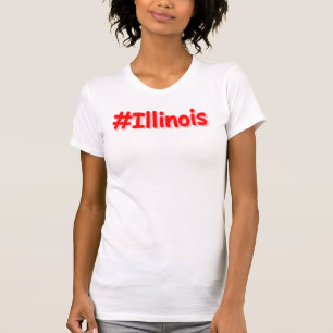 T-shirt "#Illinois" Joli Design. Commandez dès maintenant 