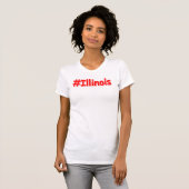 T-shirt "#Illinois" Joli Design. Commandez dès maintenant (Devant entier)