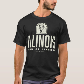 T-shirt Illinois Land de Lincoln Tan