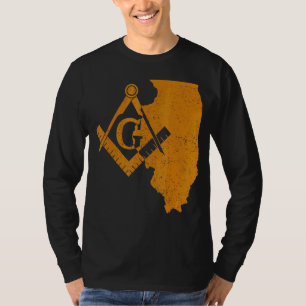T-shirt Illinois Masons Grand Lodge Af&am Freemason Père
