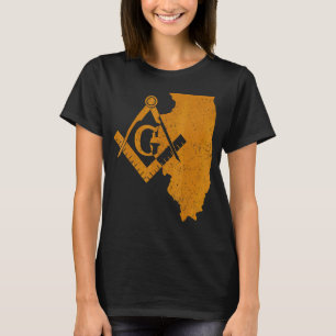 T-shirt Illinois Masons Grand Lodge Af&am Freemason Père