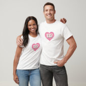 T-shirt Illinois Pink Fade Heart - I love IL (Unisexe)