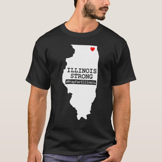 T-shirt Illinois Priez Fortement Pour L'Illinois (Devant)