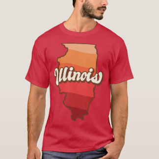T-shirt Illinois Retro