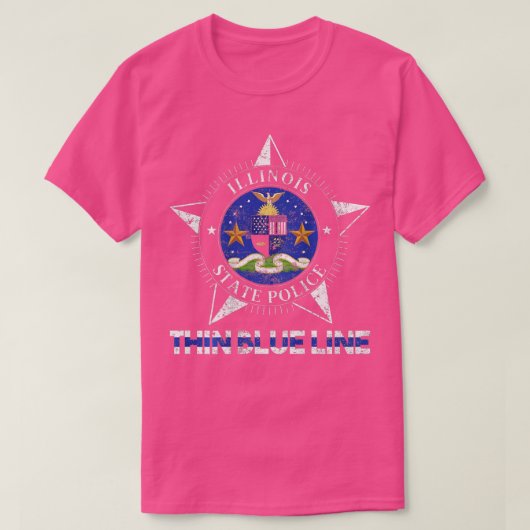 T-shirt Illinois State Police Illinois State Troy (Design devant)