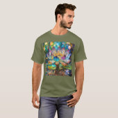 T-shirt Illuminated Blooming Lotus Flower (Devant entier)