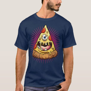 T-shirt Illuminati Pizza Tous Voir Oeil Drôle Nourriture D