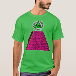 T-shirt Illuminati Pyramide Conspiration Conspiration Théo