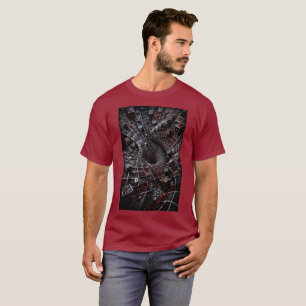 T-Shirt Illusion 3D Grille Quantique