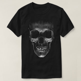 T-shirt Illusion crâne de ligne Abstraite