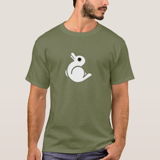 T-shirt Illusion de canard de lapin (Devant)