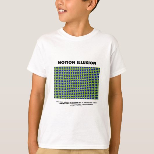 T-shirt Illusion de mouvement (illusion optique) (Devant)