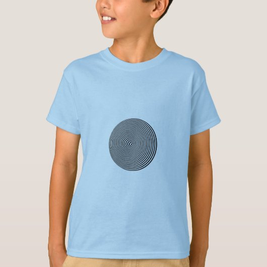 T-shirt Illusion d'optique Spirale (Devant)