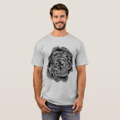 T-shirt Illusion optique cinétique Hypnotique Géométrique (Devant entier)