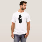 T-shirt Illusion optique de saxophone ou de femme (Devant entier)