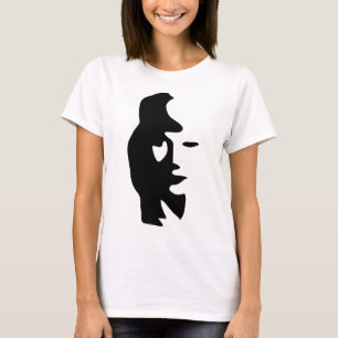 T-shirt Illusion optique de saxophone ou de femme