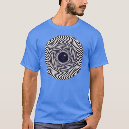 T-shirt Illusion optique folle - cercle olographe (Devant)