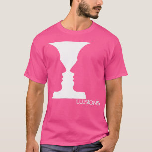 T-shirt Illusions d'optique Visage ou Vase Truc pour les Y