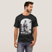 T-shirt illustrant japonais Samurai (Devant entier)