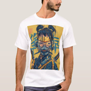 T-shirt illustrant un nouveau graphique asiatique 