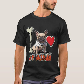 T-shirt illustratie van een Franse bulldog