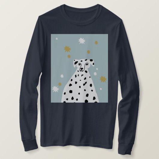 T-shirt Illustration Abstraite de Chien dalmate (Design devant)