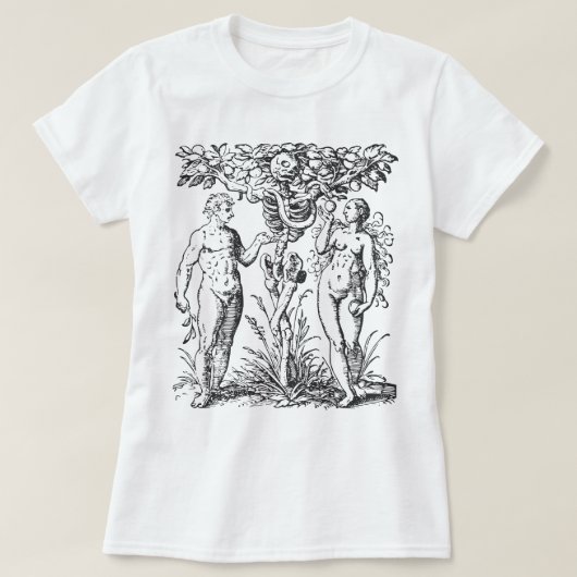T-shirt Illustration Adam et Eve (Design devant)