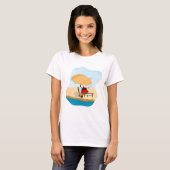 T-shirt Illustration amusante de pastèque (Devant entier)