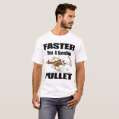 T-shirt Illustration amusante de poulet cool (Devant entier)