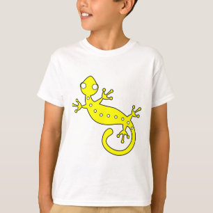 T-shirt Illustration animated artistique de lézard jaune