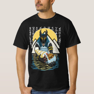 T-shirt Illustration Anubis du dieu égyptien antique