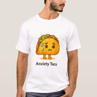 T-shirt Illustration aquarelle drôle et mignonne de taco d