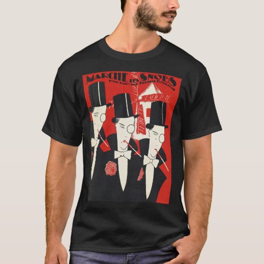 T-shirt Illustration Art Déco des snobs (Devant)