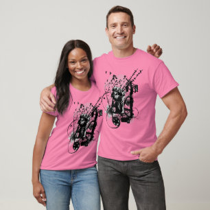 T-shirt Illustration artistique de poing urbain artistique