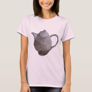T-shirt Illustration artistique de théière art de cuisine