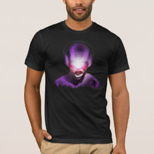T-shirt Illustration au néon du croquis 3D de