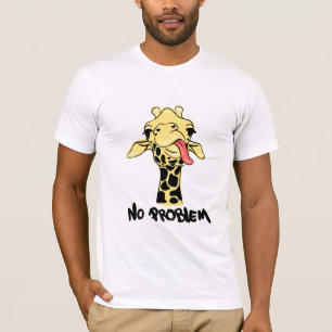 T-shirt illustration avec images et texte de girafes