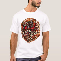 T-shirt illustration Barong balinais
